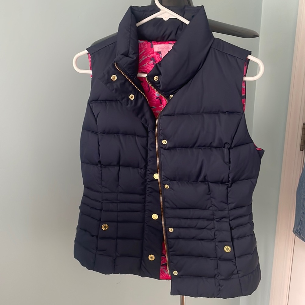 Lilly Pulitzer vest size small navy